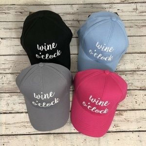 "WINE O'CLOCK" -‎ Embroidered Adjustable Ball Cap
